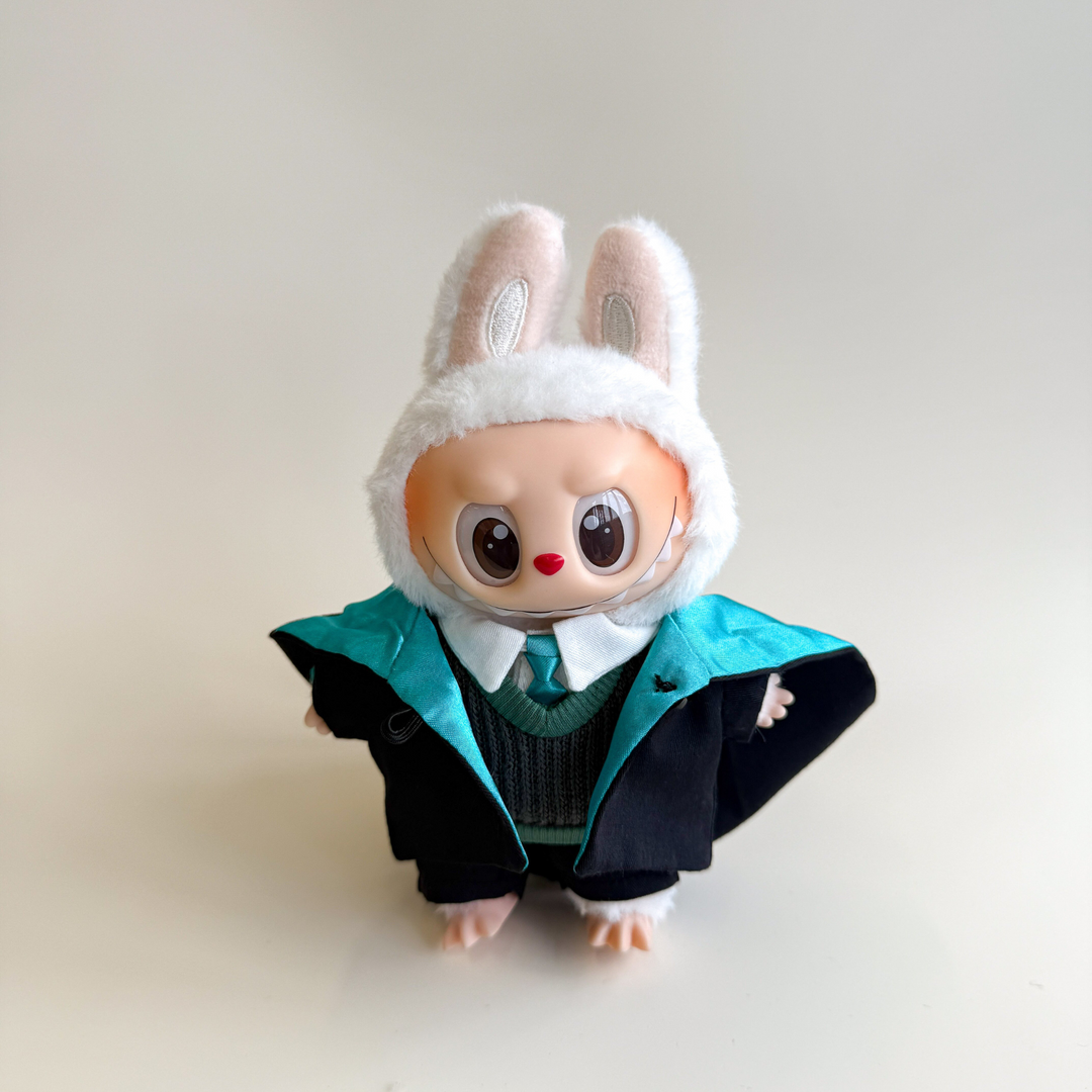 Labubu Green Wizard Outfit Set – Magical School Edition