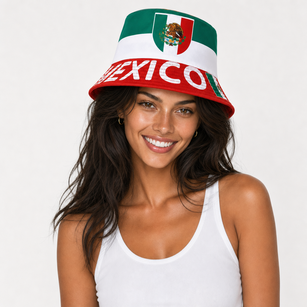 Mexico Football Bucket Hat