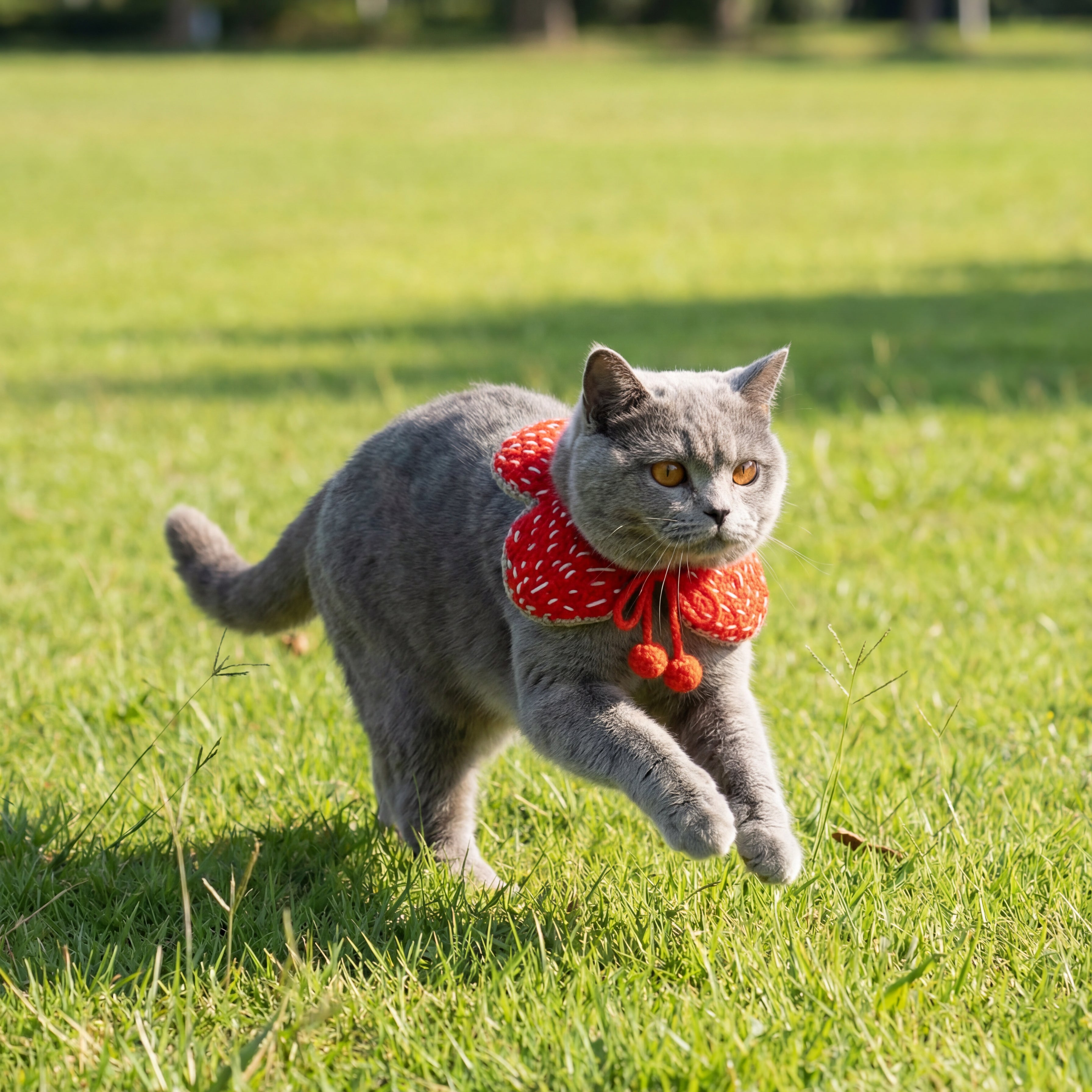 Dark Bloom Pet Knitted Neck Collar flat lay product shot – Lizzie & Friends