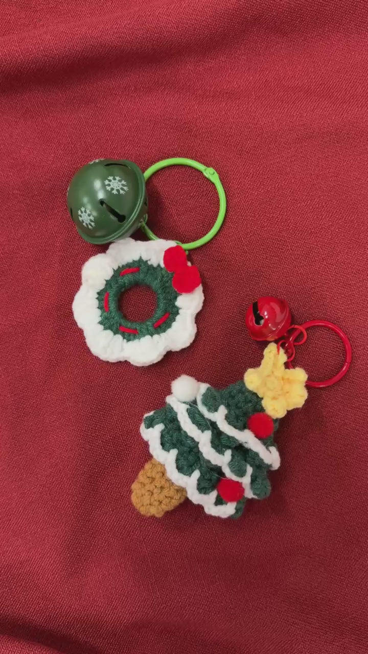 Holiday Crochet Bell Charms