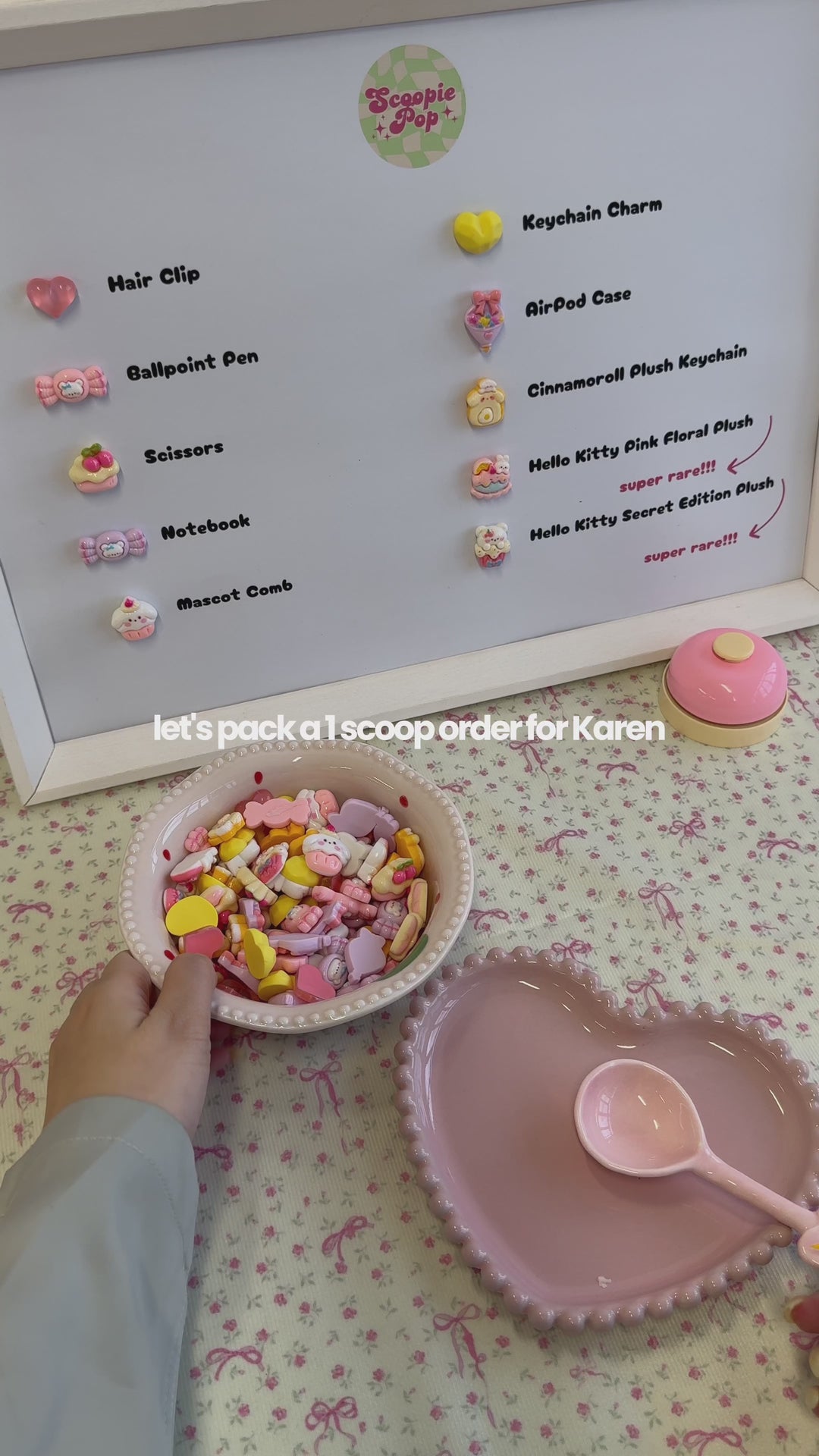 Sanrio Lucky Scoop 🌸 | Mystery Surprise Box | 8 Authentic Sanrio Items Per Scoop