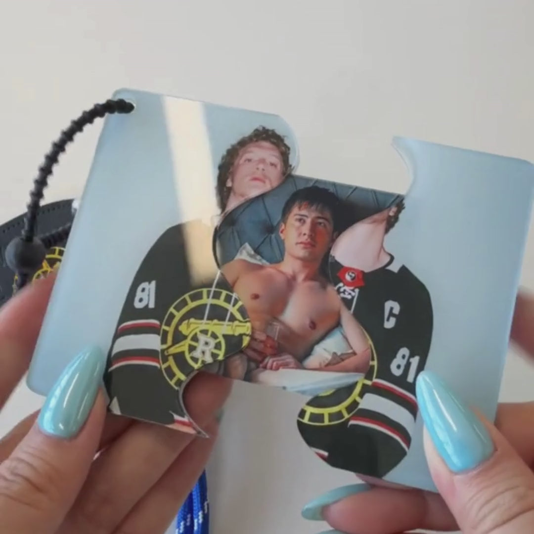 Shane & Ilya "Secret Reveal" Heart Keychain