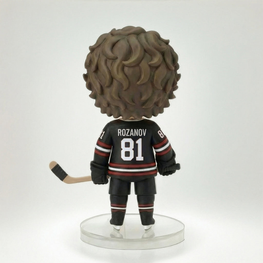 100% Handmade Pro Hockey Rivals "Rozanov" Collectible Figure