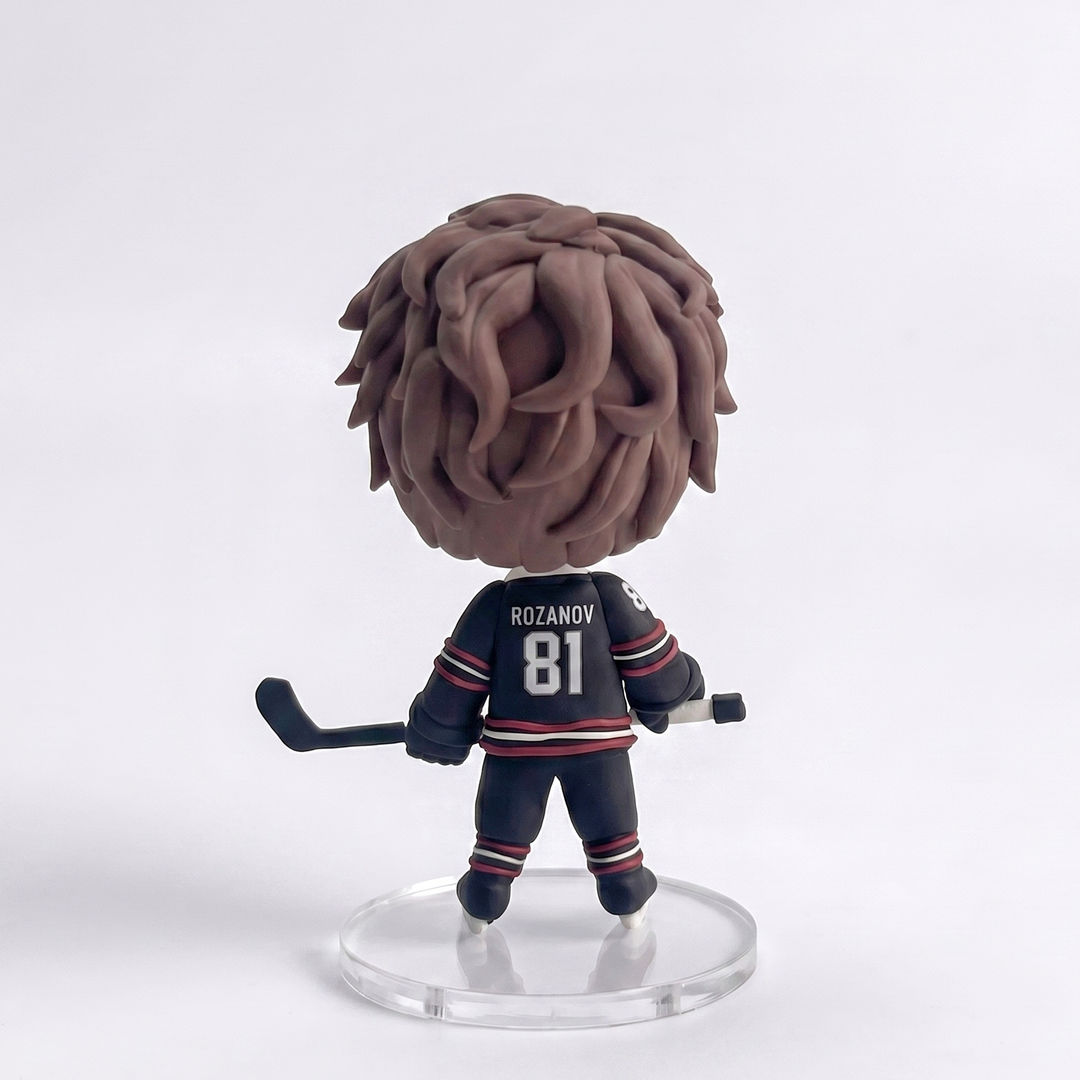 100% Handmade Pro Hockey Rivals "Rozanov" Collectible Figure