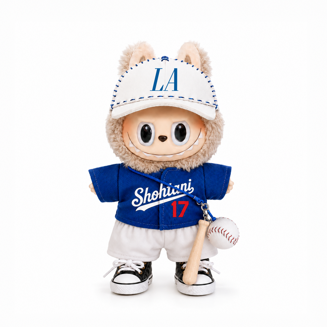 Labubu LA Shohtani #17 Baseball Outfit Set