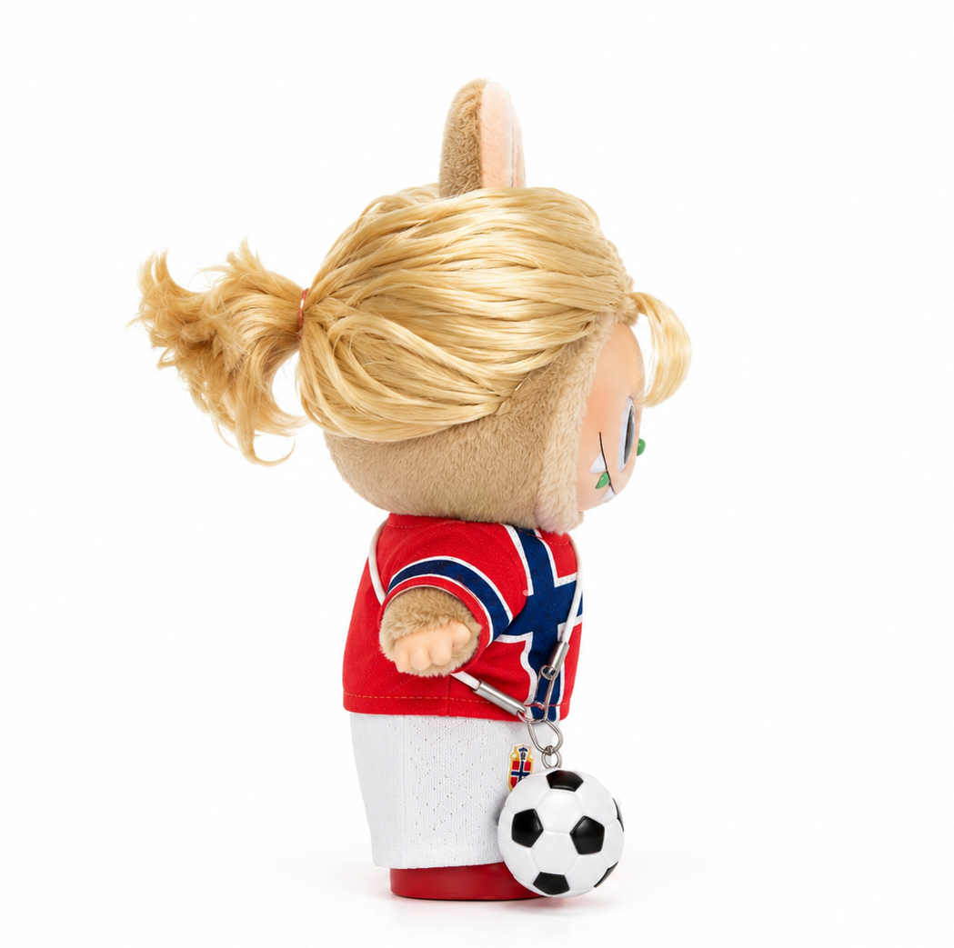 Labubu Norway #9 Football Outfit Set – Complete with Authentic Blue Prelude Figure