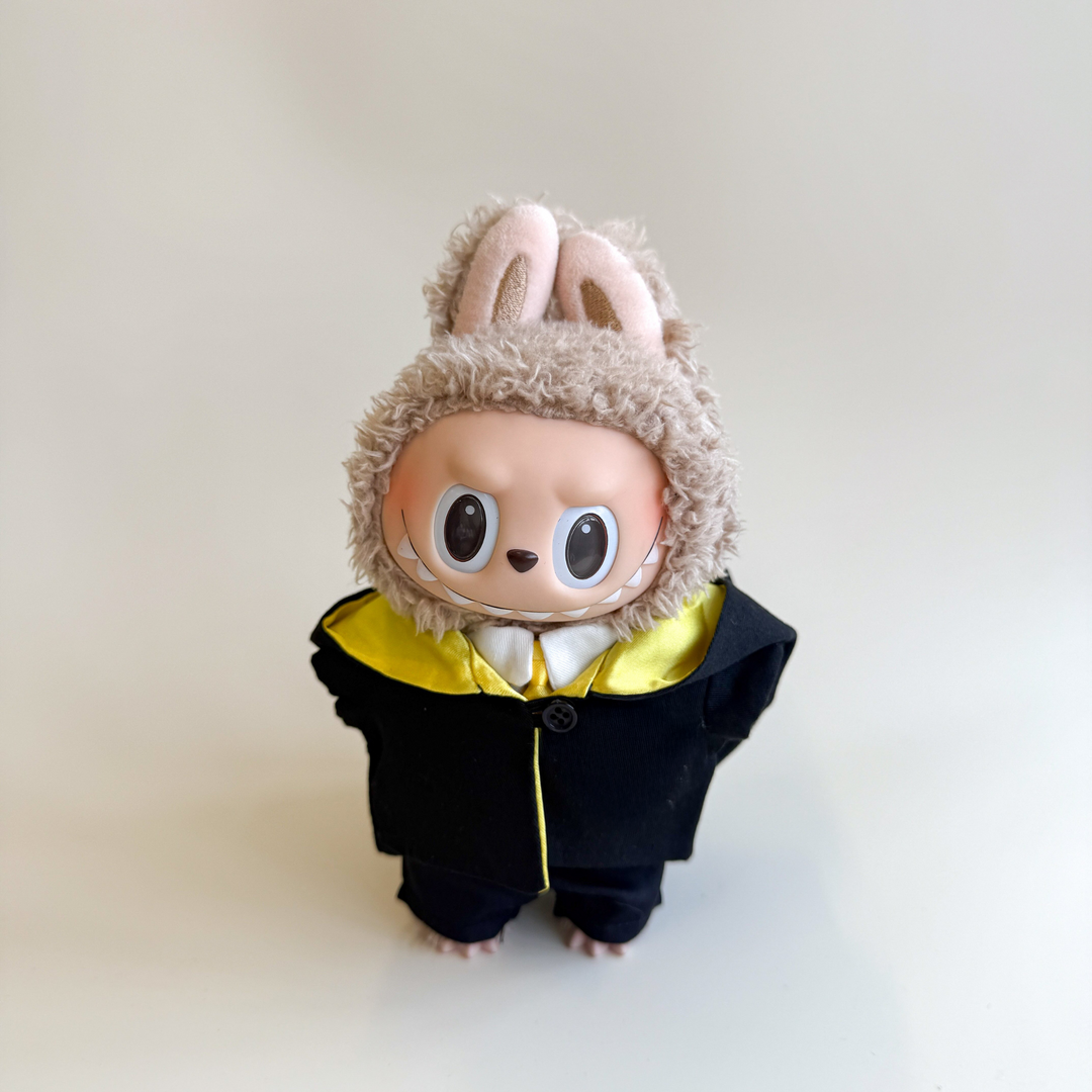 Labubu Yellow Wizard Outfit Set – Magical School Edition